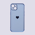 Obal na mobil pre Apple iPhone 13, Electro heart, modré