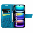 Klapkové puzdro pre Infinix Hot 50i 4G, Butterfly, modré