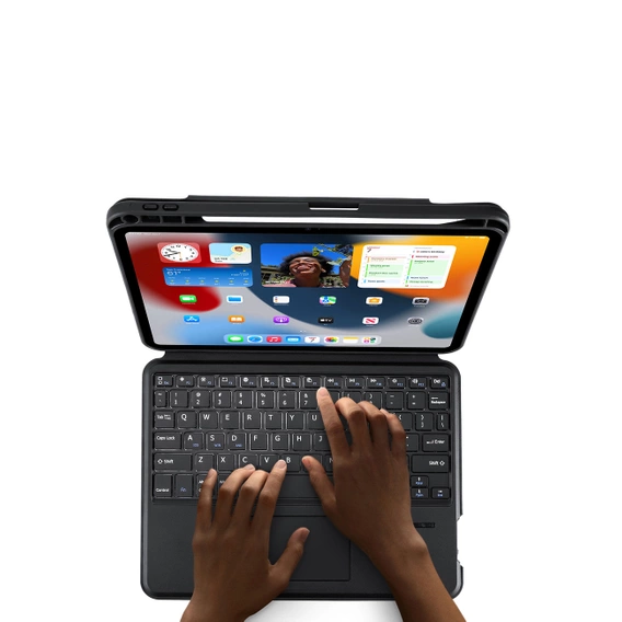 Puzdro + klávesnica iPad Pro 12.9 2021 / 2020, Dux Ducis Magnetic Keyboard, čierne