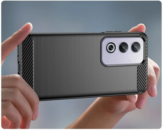Obal na mobil pre Oppo A80, Carbon, čierne