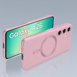 Puzdro pre Samsung Galaxy A26, ColorMag, pre MagSafe, ružové + tvrdené sklo 9H