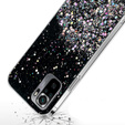 Obal na mobil pre Xiaomi Redmi Note 10/10S, Glittery, čierne