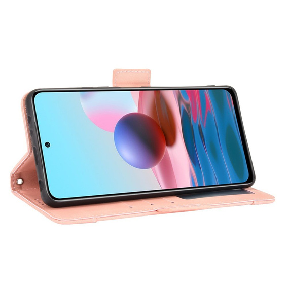 Klapkové puzdro pre Xiaomi Redmi Note 10 Pro, Card Slot, ružové