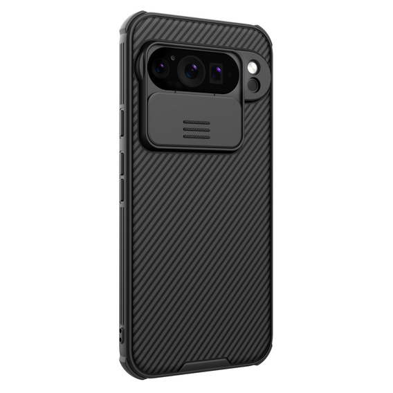 Puzdro pre Google Pixel 9/9 Pro, pancierované Nillkin, CamShield Pro, čierne