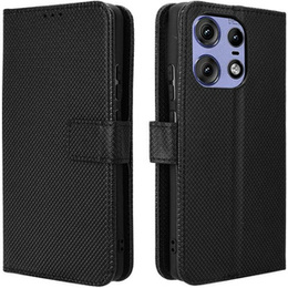 Klapkové puzdro pre Motorola Edge 50 Pro, Wallet Smart Magnet, čierne
