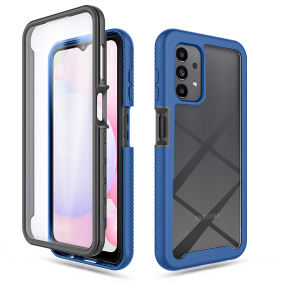 Puzdro pre Samsung Galaxy A13 4G, Shockproof, s fóliou, modré