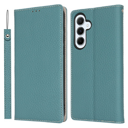 Klapkové puzdro pre Samsung Galaxy S25, Litchi Skin Grain, modré