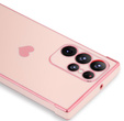 Puzdro pre Samsung Galaxy S23 Ultra, Electro heart, ružové rose gold + Full Glue Ceramic Glass