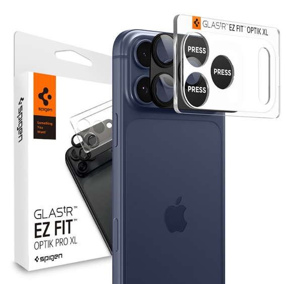 Spigen Optik Pro XL Glas.TR EZ Fit ochrana objektívu pre iPhone 17 Pro