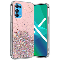 Obal na mobil pre OPPO Reno 5 5G, Glittery, ružové