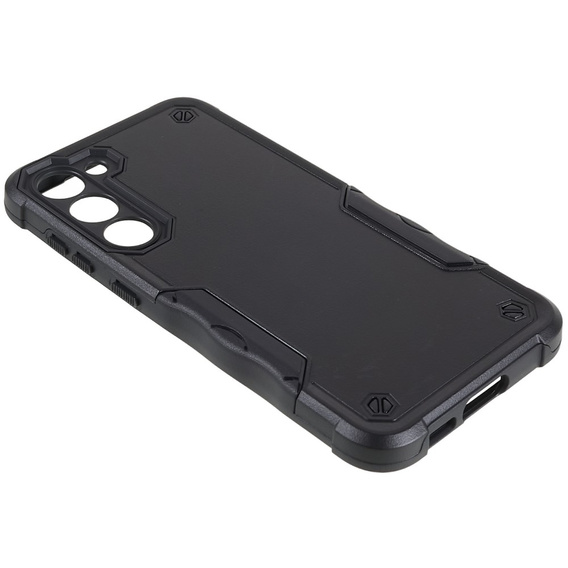 Obrnené puzdro pre Samsung Galaxy S23 Plus, Dual-Layer, čierne