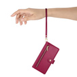 Klapkové puzdro pre Honor Magic 7 Lite, Wallet Zipper Pocket, červené