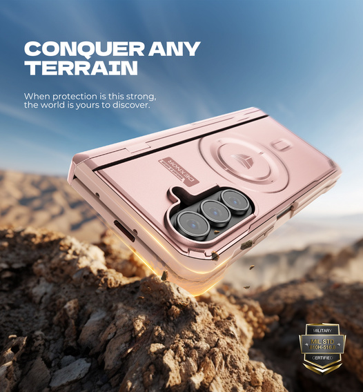 Dexnor Magnetické pancierové puzdro s dvojitými stojanmi pre Samsung Galaxy Z Fold7