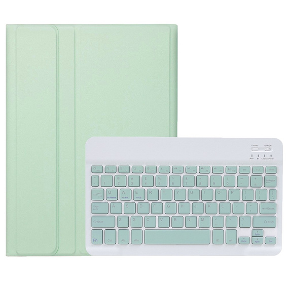 Puzdro + klávesnica Apple iPad Air 11" 6 gen. 2024, Leather Pen Slot, svetlozelené