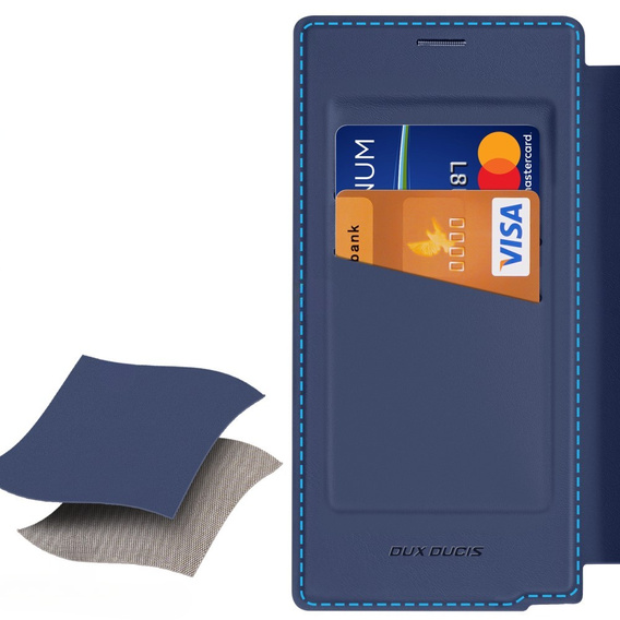Dux Ducis Obal na mobil pre Samsung Galaxy S25 Ultra, Skin X Pro, MagSafe, tmavomodré