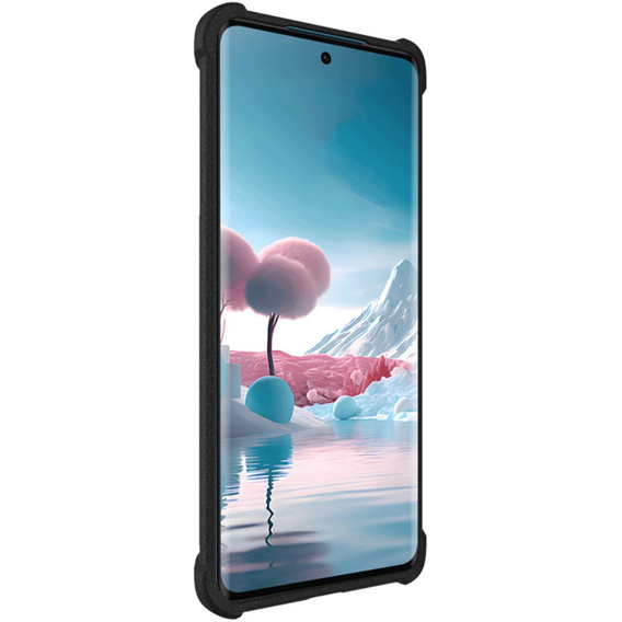 IMAK Obal na mobil pre Motorola Edge 40 Neo, Dropproof, čierne