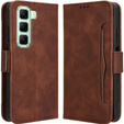 Klapkové puzdro pre Infinix Hot 50 4G, Card Slot, hnedé