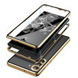 Puzdro pre Samsung Galaxy S23 Plus, Magnetic Dual Glass, zlaté