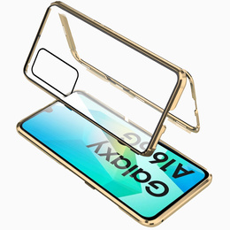 Puzdro pre Samsung Galaxy A16, Magnetic Dual Glass, zlaté