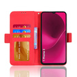 Klapkové puzdro pre T Phone 3 5G, Card Slot, červené