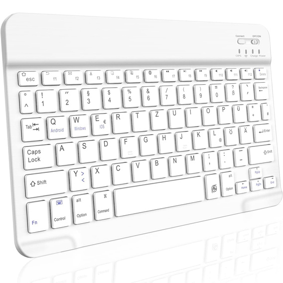 Bezdrôtová mini klávesnica Bluetooth pre tablet, čierny