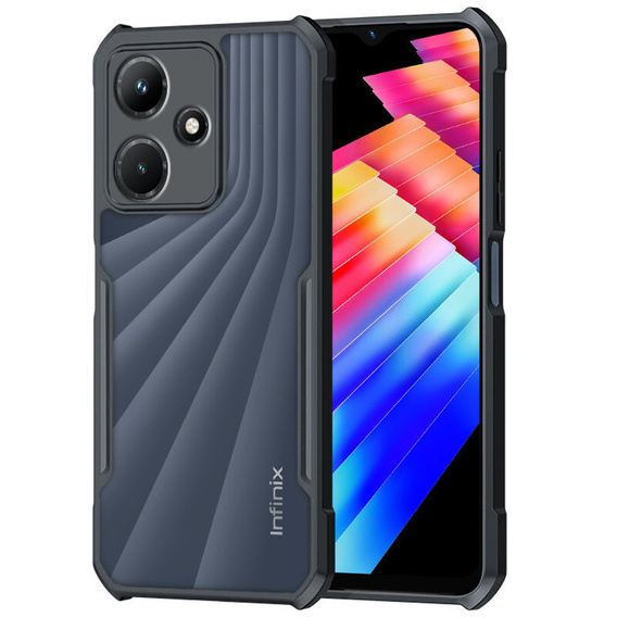 Obal na mobil pre Infinix Hot 30 4G, AntiDrop Hybrid, čierne