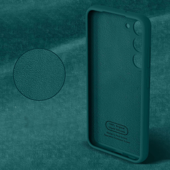 Obal na mobil pre Samsung Galaxy S23 Plus, Silicone Lite, zelený