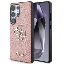 GUESS Obal na mobil pre Samsung Galaxy S25 Ultra, 4G Big Metal Logo, ružové