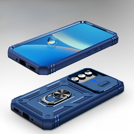 Obal na mobil pre Samsung Galaxy A54 5G, CamShield Slide, modré