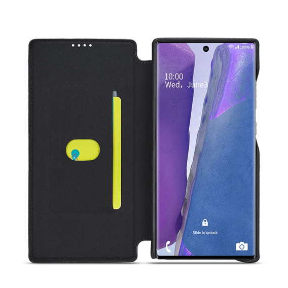 Klapkové puzdro pre Samsung Galaxy Note 20 Ultra, LC.IMEEKE, čierne