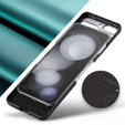 Puzdro pre Samsung Galaxy Z Flip7 FE / Z Flip6, CASEME Litchi Leather, zelený