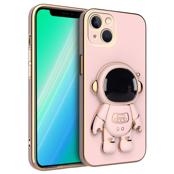 Obal na mobil pre iPhone 13, Astronaut, ružové