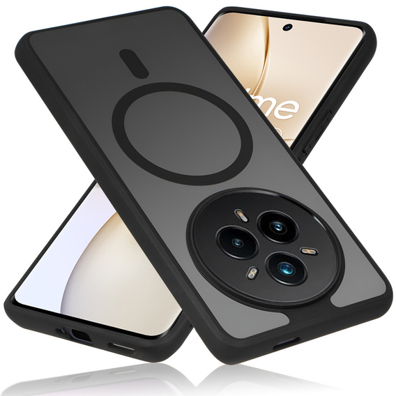 Puzdro pre Realme 14 Pro+ 5G, pre MagSafe, ERBORD Matt Case, čierny