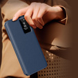 Flipové puzdro pre Samsung Galaxy S25+ Plus, Smart View Wallet, modré