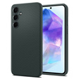 Puzdro Spigen pre Samsung Galaxy A55 5G, Liquid Air, zelený + tvrdené sklo 9H