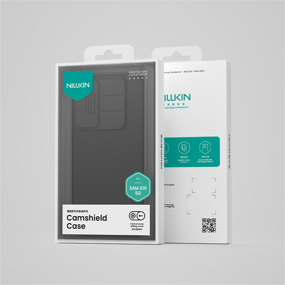 Puzdro pre Samsung Galaxy A16 5G, pancierované Nillkin, CamShield Pro, čierne