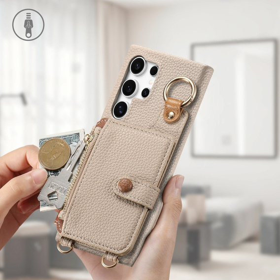 Puzdro pre Samsung Galaxy S25 Ultra, GKK Leather, čierne