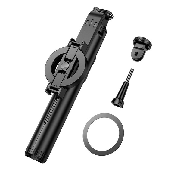 Selfie tyč s bezdrôtovým diaľkovým ovládaním a magnetickým držiakom