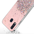 Obal na mobil pre Samsung Galaxy A40, Glittery, ružové