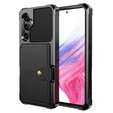 Puzdro pre Samsung Galaxy A54 5G, Card Holder Kickstand, čierne