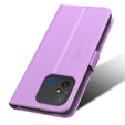 Klapkové puzdro pre Xiaomi Redmi 12C, Wallet, Smart Magnet, fialové