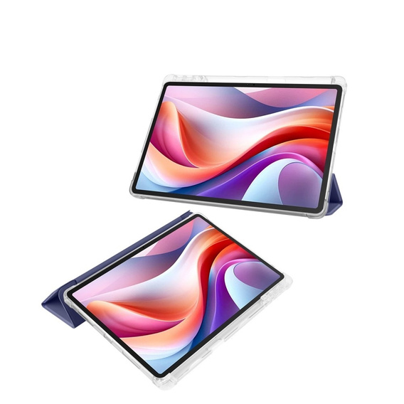 Puzdro pre Lenovo Tab M11, Smartcase Hybrid, so slotom na stylus, tmavomodré