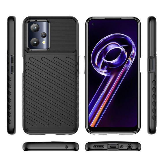 Obal na mobil pre Realme 9 Pro / OnePlus Nord CE 2 Lite 5G, Thunder, čierne