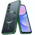 Puzdro pre Samsung Galaxy A15 4G/5G, Electro MagSafe, zelený + sklo na displej