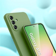 Obal na mobil pre Samsung Galaxy A56 5G, Silicone Lite, zelený