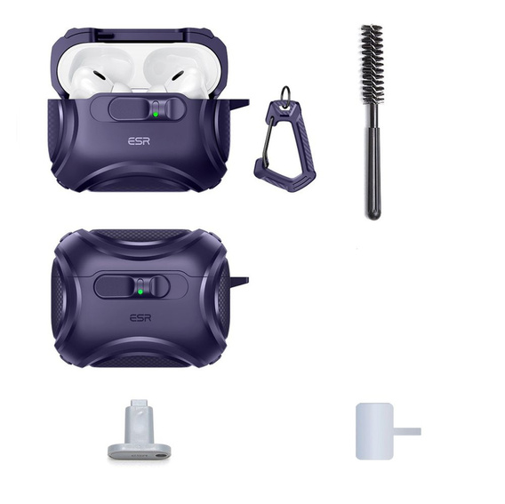 Puzdro na slúchadlá ESR Cyber FlickLock MagSafe pre Apple AirPods Pro 3