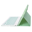 Puzdro + klávesnica Apple iPad Air 11" 6 gen. 2024, Leather Pen Slot, svetlozelené