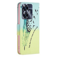 Klapkové puzdro pre Realme C55, Wallet, feather, modré