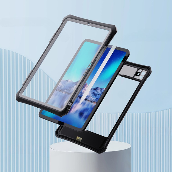 Vodotesné puzdro SHELLBOX IP68 pre Apple iPad Pro 11“ 5. generácie 2024, čierne