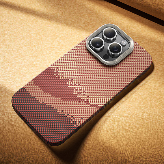 Puzdro Benks Magnetic Golden Tide Kevlar 600D pre iPhone 16 Pro